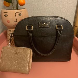 Kate Spade Mini Bowler Bag & Rose Gold Wallet!
